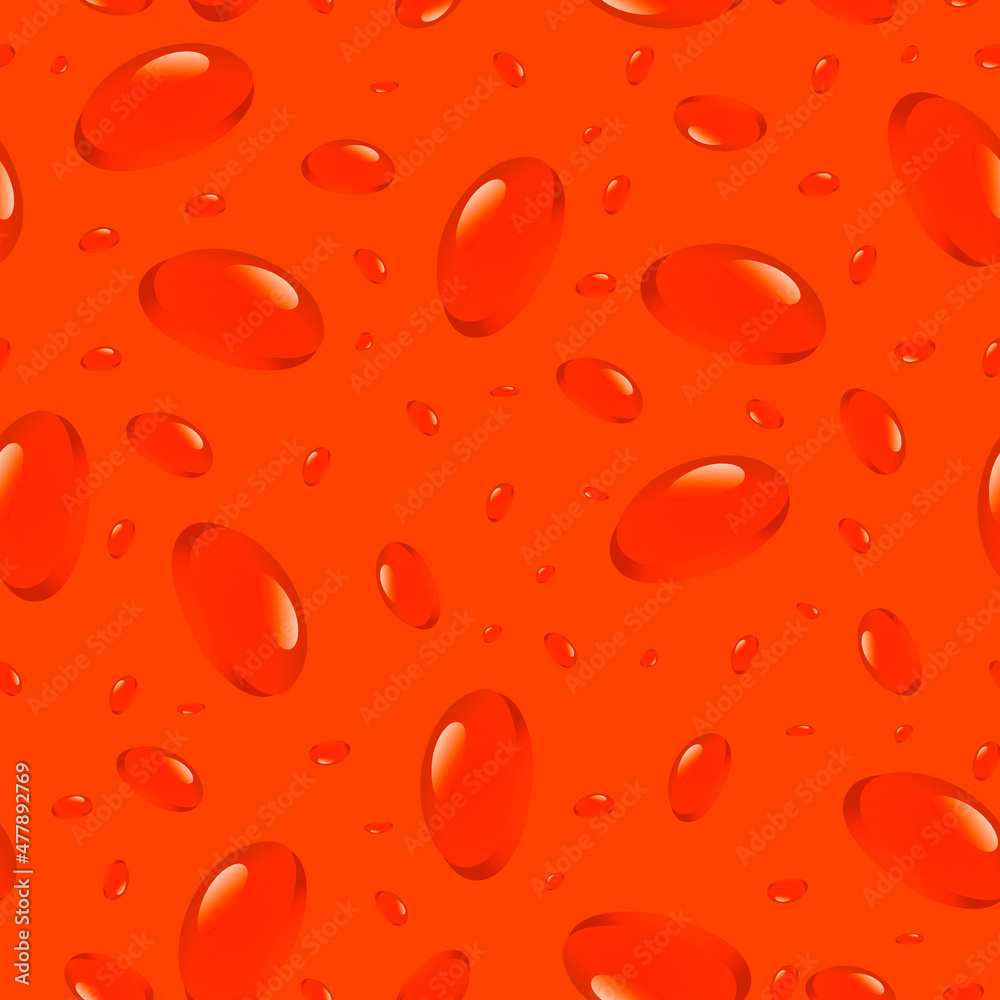 Full Seamless Abstract Drop Pattern Vector Soft Colors. Fashion Textile Fabric Print Background Design.