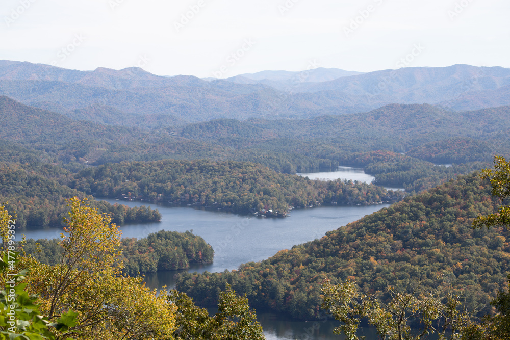 Lake Santeetlah in Western North Carolina in the Fall