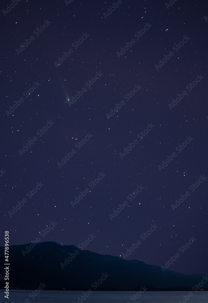 Comet Leonard Over Dyer Mountain Comet Leonard Over Dyer Mountain