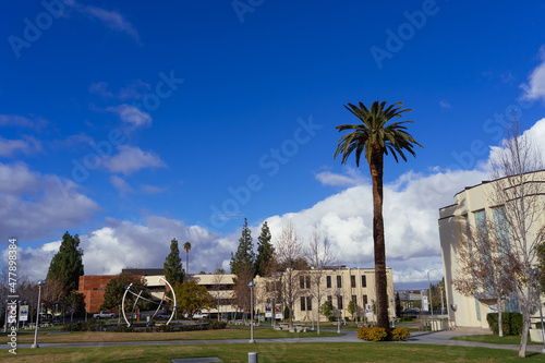 Loma Linda, California USA - 12 28 2021: Entrance sign of the Loma Linda University at Loma Linda, California USA photo