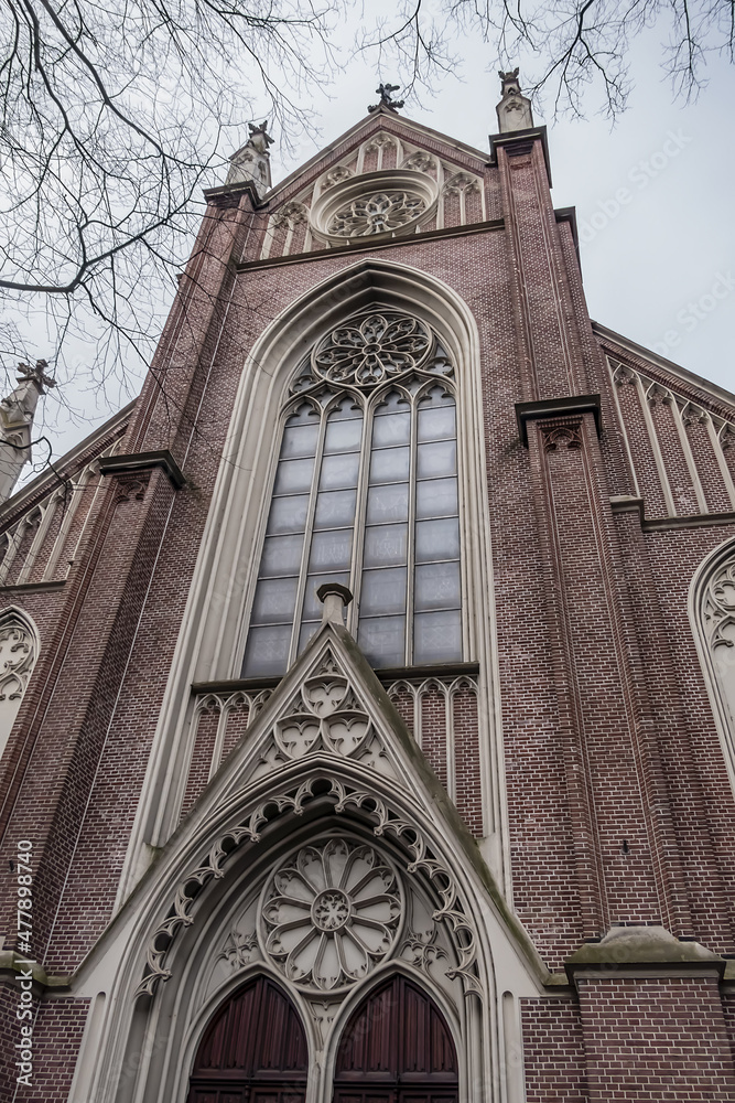 Western Church (Westerkerk, 1620 - 1631) - a Dutch Protestant church in Amsterdam. It lies in the most western part of the Grachtengordel neighborhood. Amsterdam, The Netherlands.