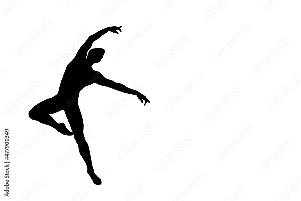 Silhouette ballet dance ballerina , illustration icon Silhouette ballet dance ballerina , illustration icon