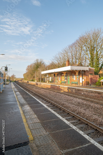 The railway station in the Norfolk village of Reedham in the Norfolk Broads National Park. Captured on a bright winter’s morning