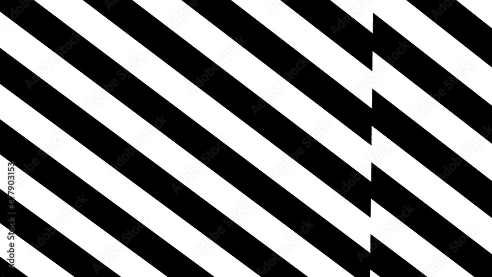 striped background. Raster geometric ornament. black and white stripes. monochrome ornamental background. design for decor,print.background in UHD format 3840 x 2160.
