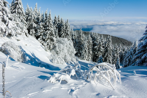 Winter landscape of Vitosha Mountain, Bulgaria © Stoyan Haytov