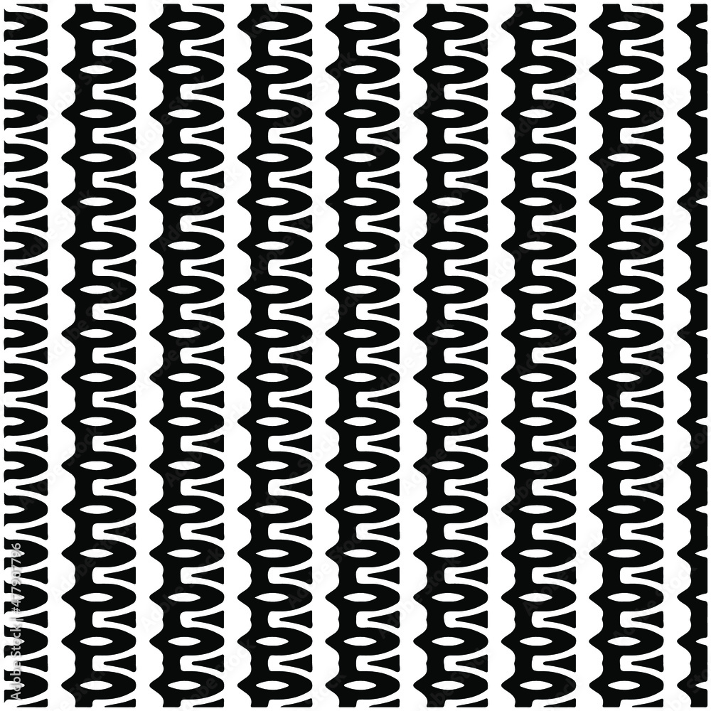 Seamless ethnic pattern color black and white.Can be used in fabric design for clothes, accessories; decorative paper, wrapping, background, wallpaper, Vector illustration. Seamless ethnic pattern color black and white.Can be used in fabric design for clothes, accessories; decorative paper, wrapping, background, wallpaper, Vector illustration.