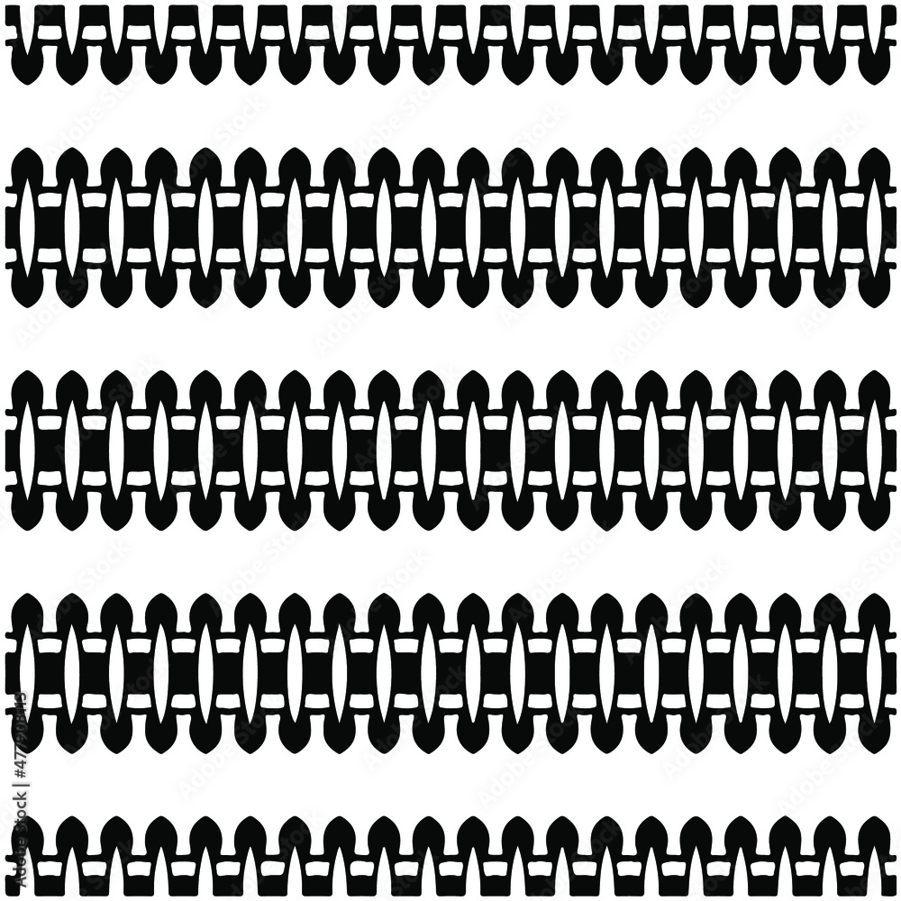 Seamless ethnic pattern color black and white.Can be used in fabric design for clothes, accessories; decorative paper, wrapping, background, wallpaper, Vector illustration. Seamless ethnic pattern color black and white.Can be used in fabric design for clothes, accessories; decorative paper, wrapping, background, wallpaper, Vector illustration.