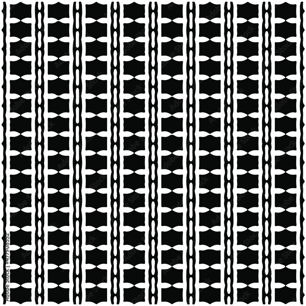 Seamless ethnic pattern color black and white.Can be used in fabric design for clothes, accessories; decorative paper, wrapping, background, wallpaper, Vector illustration. Seamless ethnic pattern color black and white.Can be used in fabric design for clothes, accessories; decorative paper, wrapping, background, wallpaper, Vector illustration.