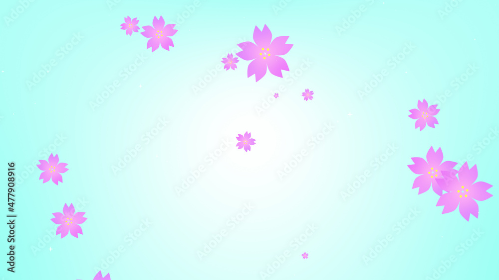 花が舞う背景
Background with flowers