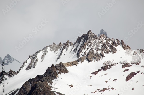 snow covered mountains