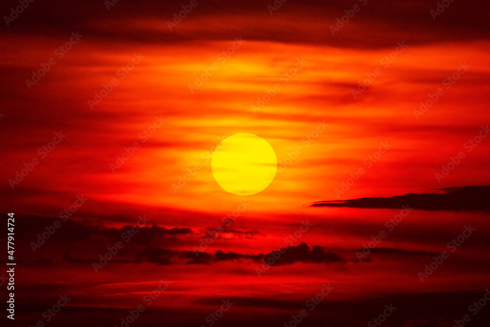 Sun - Fiery Sunset
