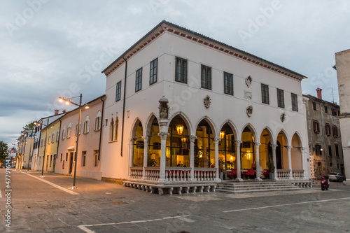 Loggia palace at Titov Trg square in Koper, Slovenia