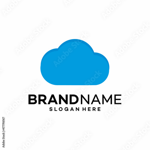 cloud logo design vector template illustration