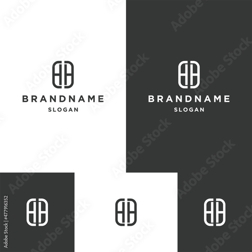 Letter Hh logo icon design template 