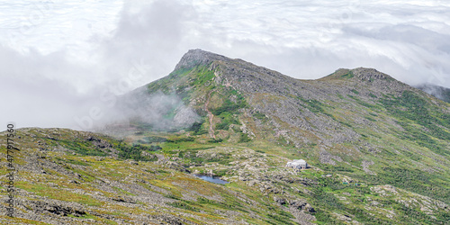 Mount Monroe Lake In The Clouds Hut - Panoramic