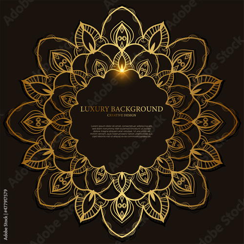 Mandala ornament or frame background design.
