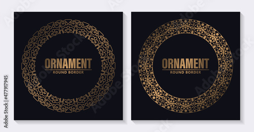 luxury ornament pattern circle design