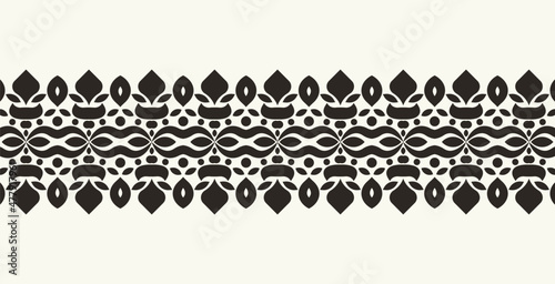 ornament style ethnic seamless borders