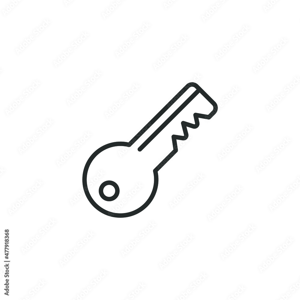 simple vector icon key editable. isolated on white background. simple vector icon key editable. isolated on white background.