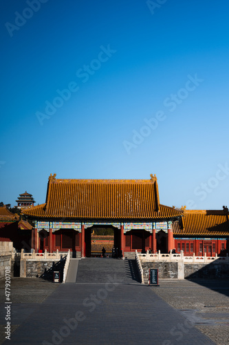 Zhao-de-men Gate at the eastern side of the Hall of Supreme Harmony in the Forbidden City in Beijing