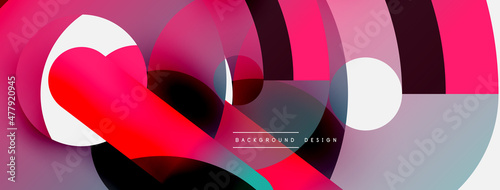 Circle abstract background. Vector illustration for wallpaper banner background card or landing page