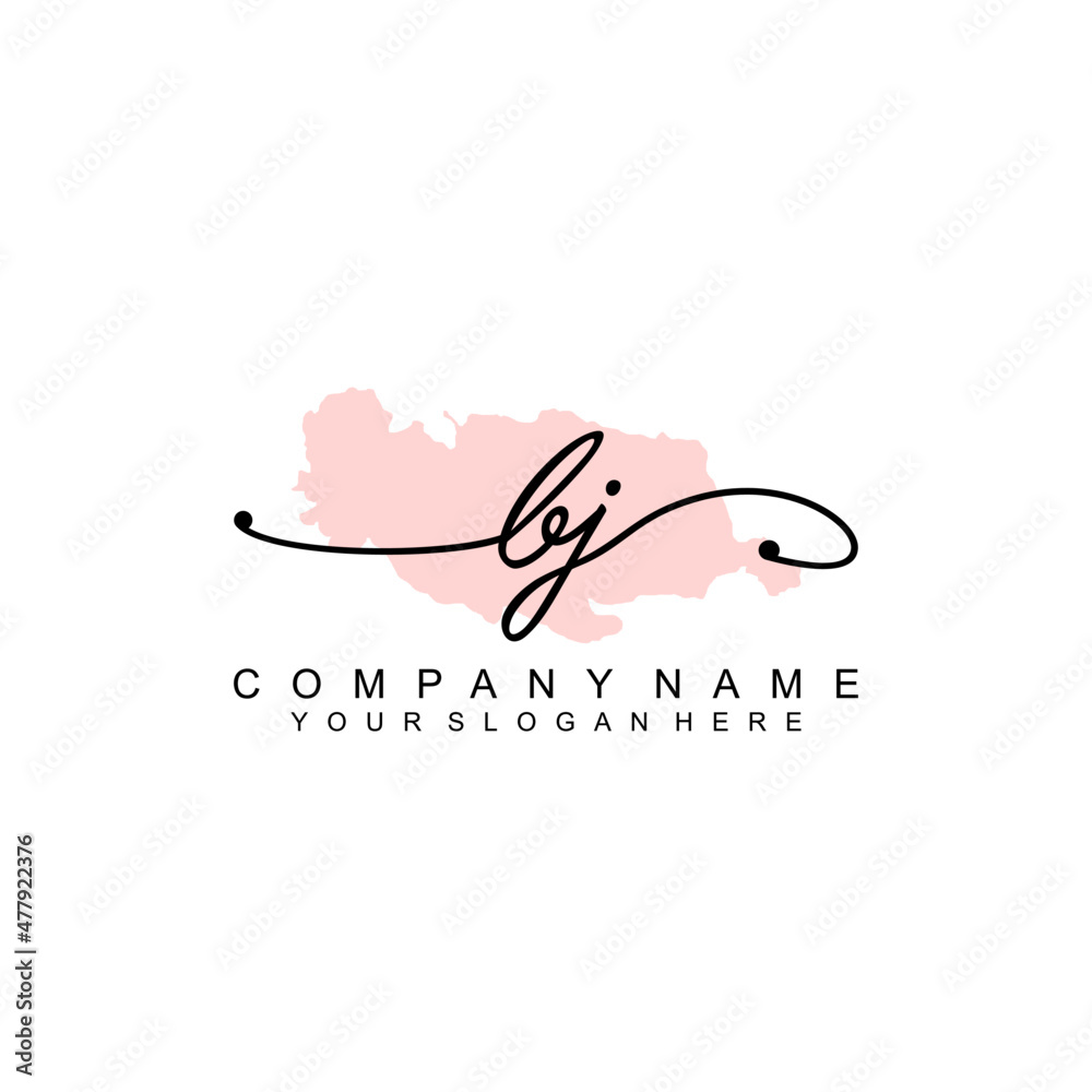 BJ initial Signature logo template vector BJ initial Signature logo template vector