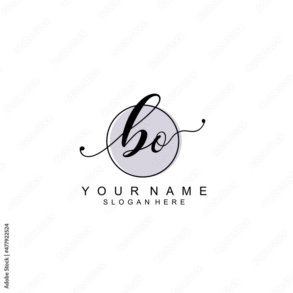BO initial Luxury logo design collection BO initial Luxury logo design collection