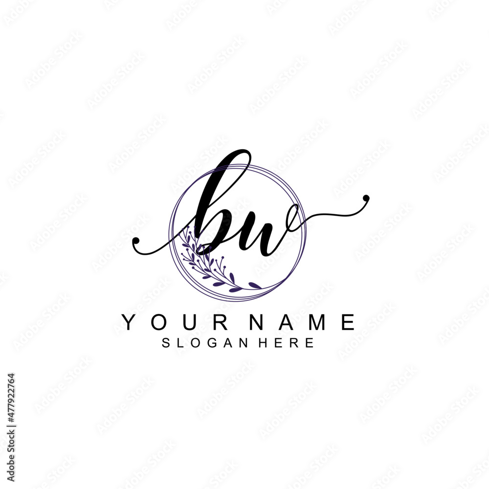 BW initial Luxury logo design collection BW initial Luxury logo design collection