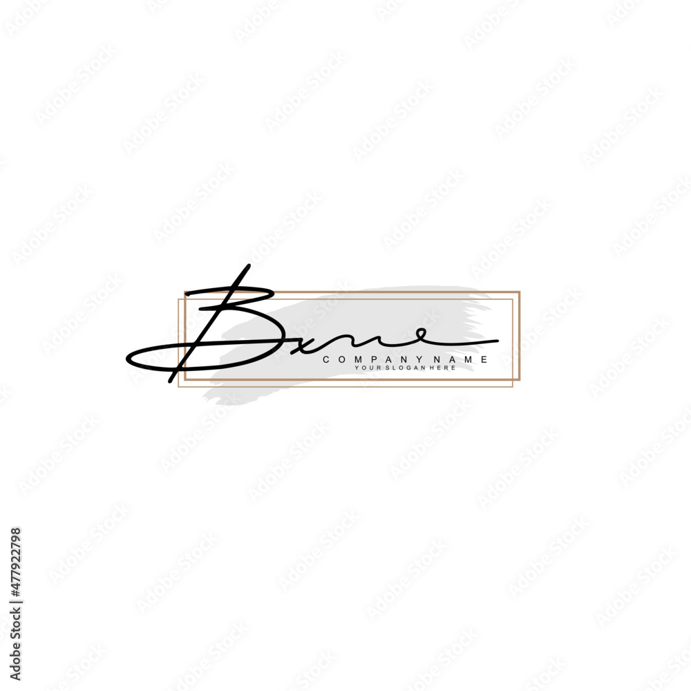 BX initial Signature logo template vector BX initial Signature logo template vector