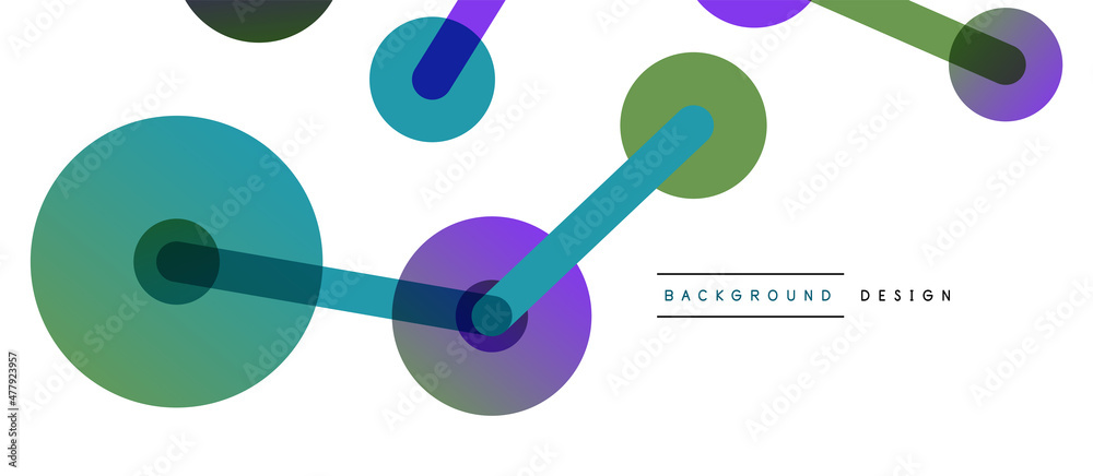 Abstract background. Round dots connected by lines. Trendy techno business template for wallpaper, banner, background or landing Abstract background. Round dots connected by lines. Trendy techno business template for wallpaper, banner, background or landing