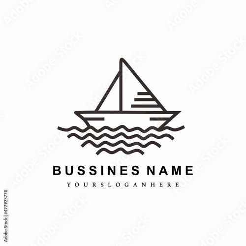 boat logo design