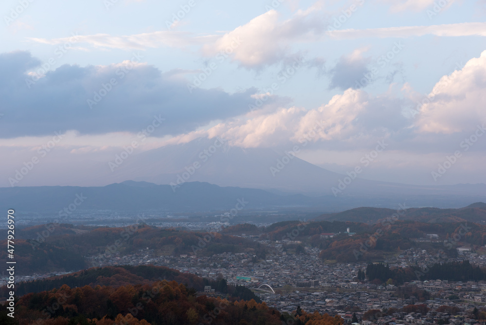 岩手山と盛岡の街 岩手山と盛岡の街