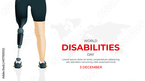 World Disabilities Day Background. Suitable for covers, posters, banners, and other marketing purposes.