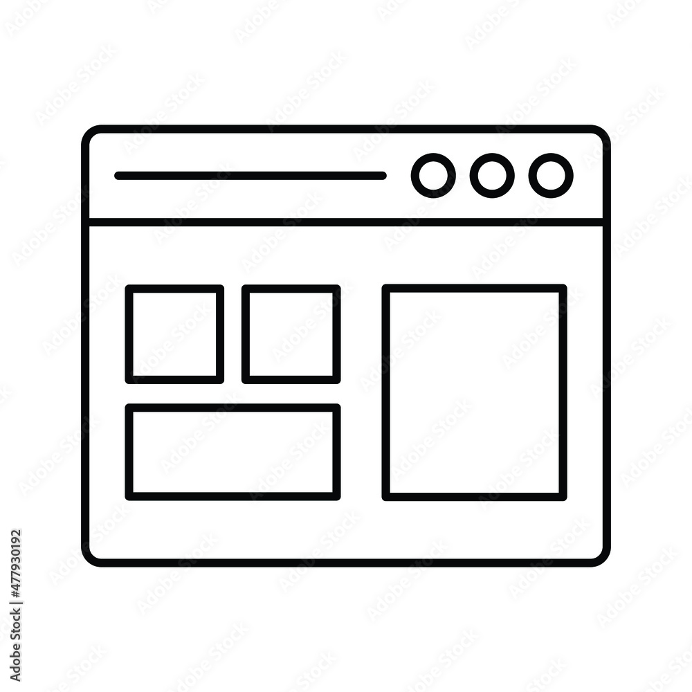 Browser Layout Vector icon which is suitable for commercial work and easily modify or edit it
Browser Layout Vector icon which is suitable for commercial work and easily modify or edit it