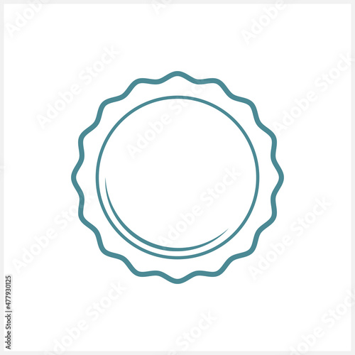 Sketch stamp icon Circle Vector stock illustration. EPS 10