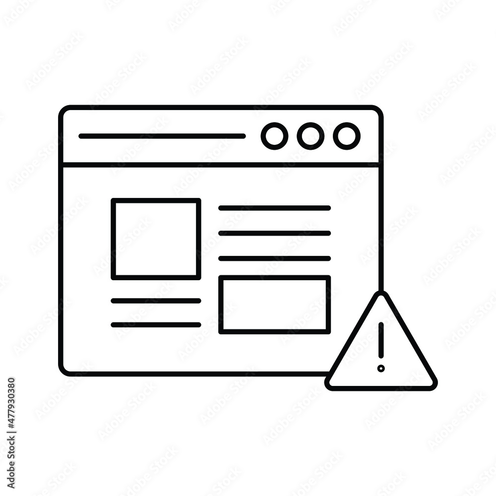 Browser Alert Vector icon which is suitable for commercial work and easily modify or edit it
Browser Alert Vector icon which is suitable for commercial work and easily modify or edit it