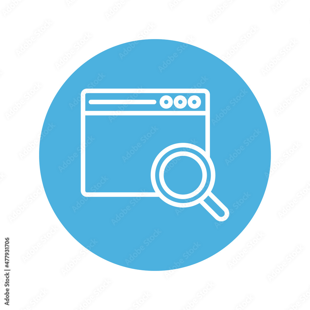 Content search Vector icon which is suitable for commercial work and easily modify or edit it

