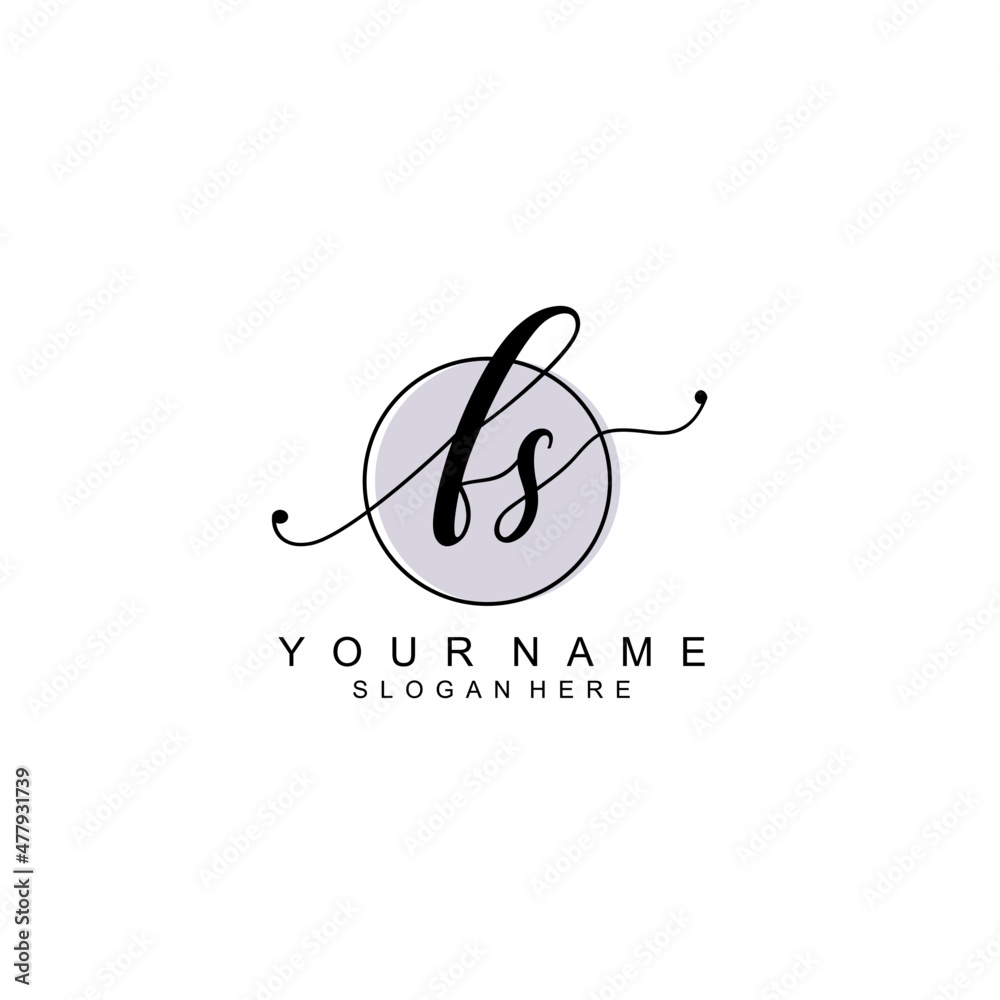 FS initial Luxury logo design collection FS initial Luxury logo design collection