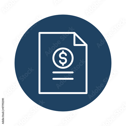 Budget report Vector icon which is suitable for commercial work and easily modify or edit it

