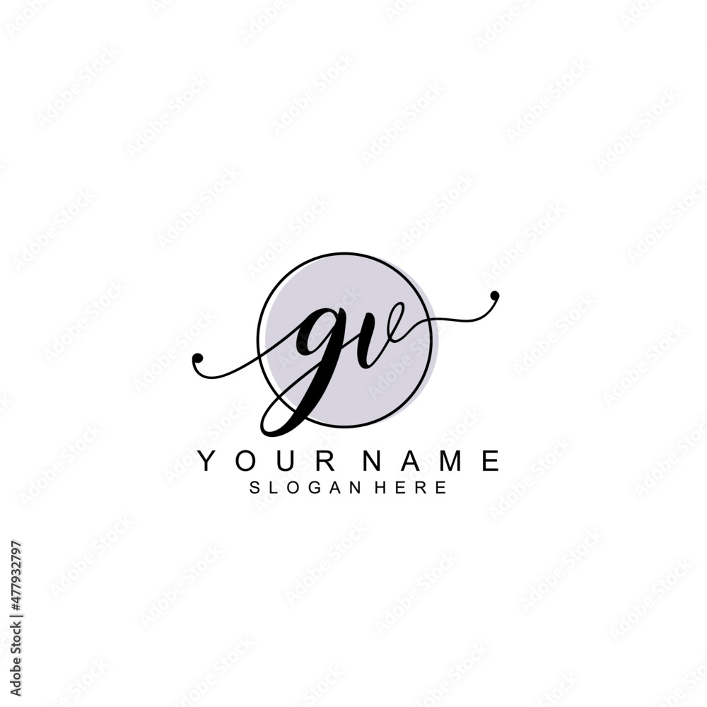 GV initial Luxury logo design collection GV initial Luxury logo design collection