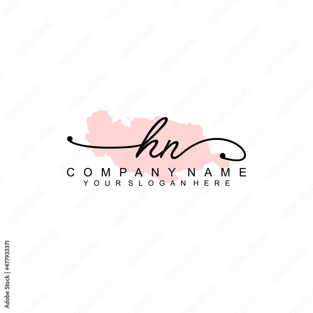 HN initial Luxury logo design collection HN initial Luxury logo design collection