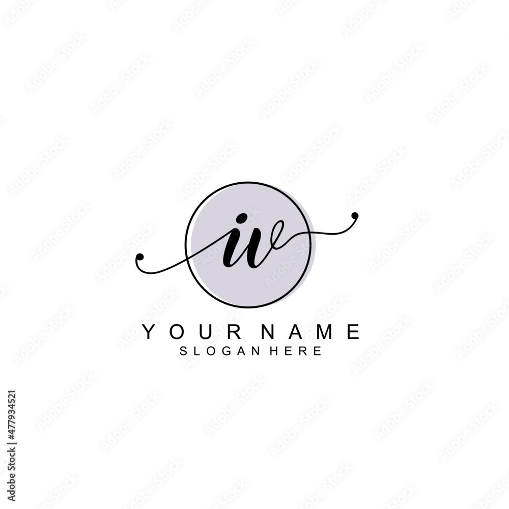 IV initial Luxury logo design collection IV initial Luxury logo design collection