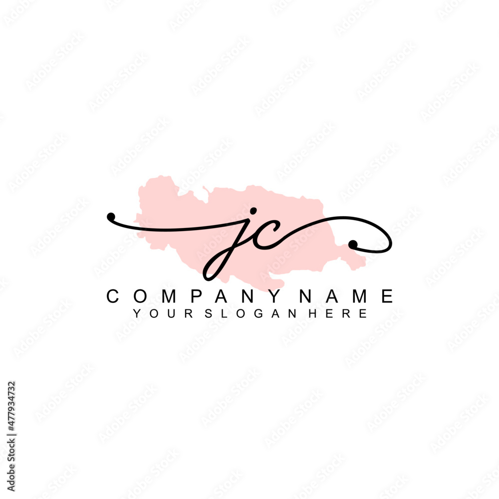 JC initial Signature logo template vector JC initial Signature logo template vector
