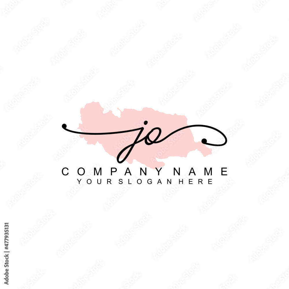 JO initial Signature logo template vector JO initial Signature logo template vector
