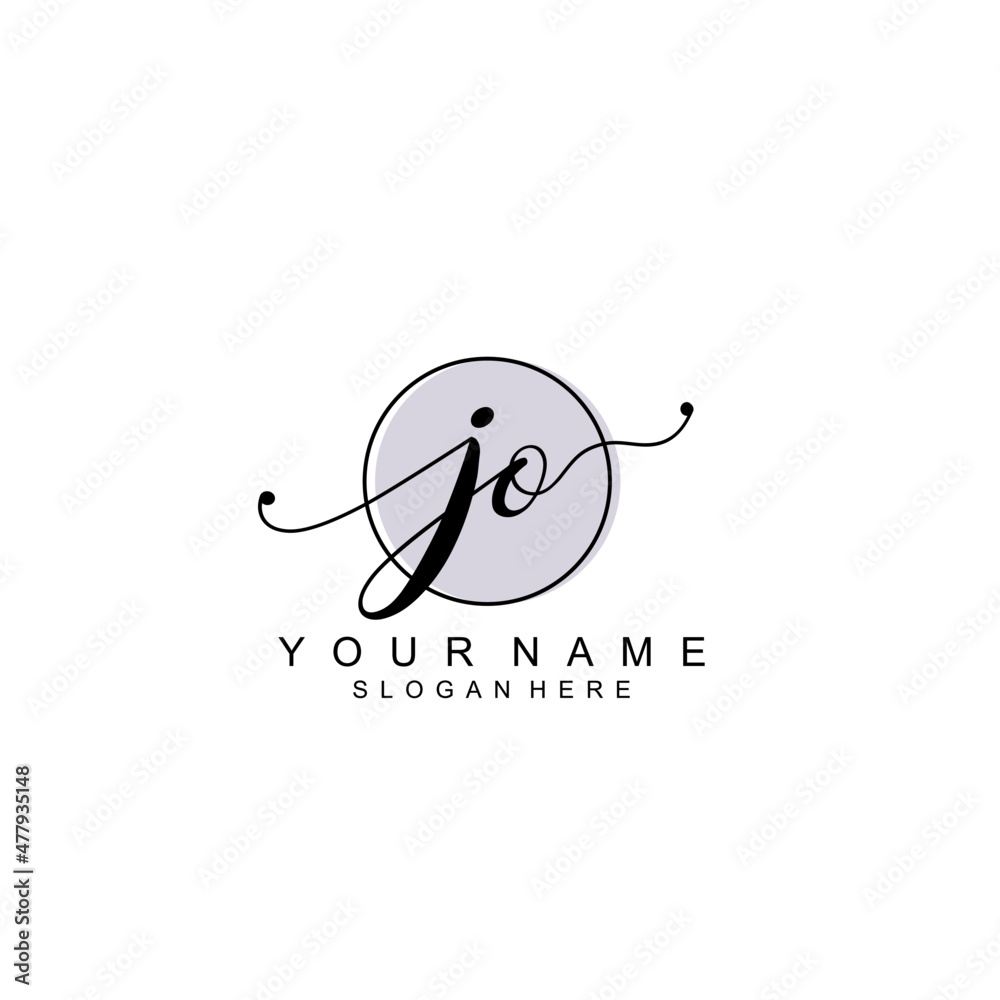 JO initial Luxury logo design collection JO initial Luxury logo design collection