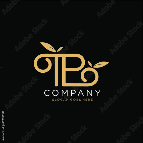 
TB letter logo. T and B letter business identity sign vector art