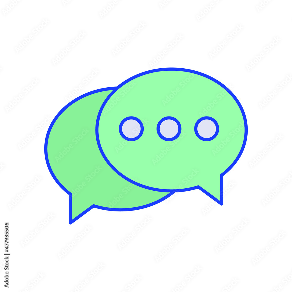 chat bubble Vector icon which is suitable for commercial work and easily modify or edit it

