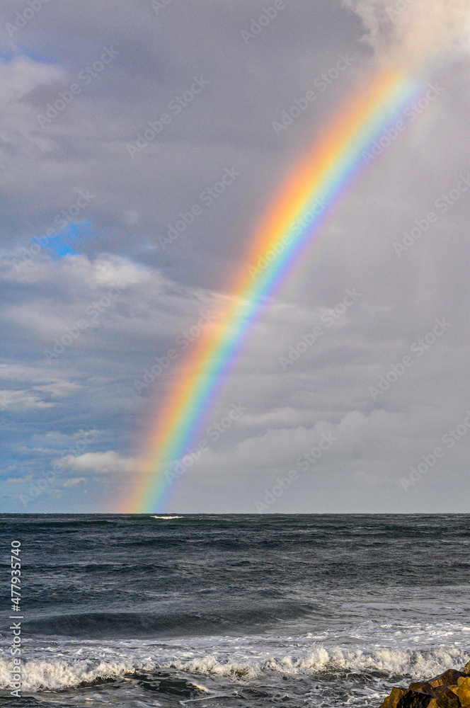 rainbow over the sea rainbow over the sea
