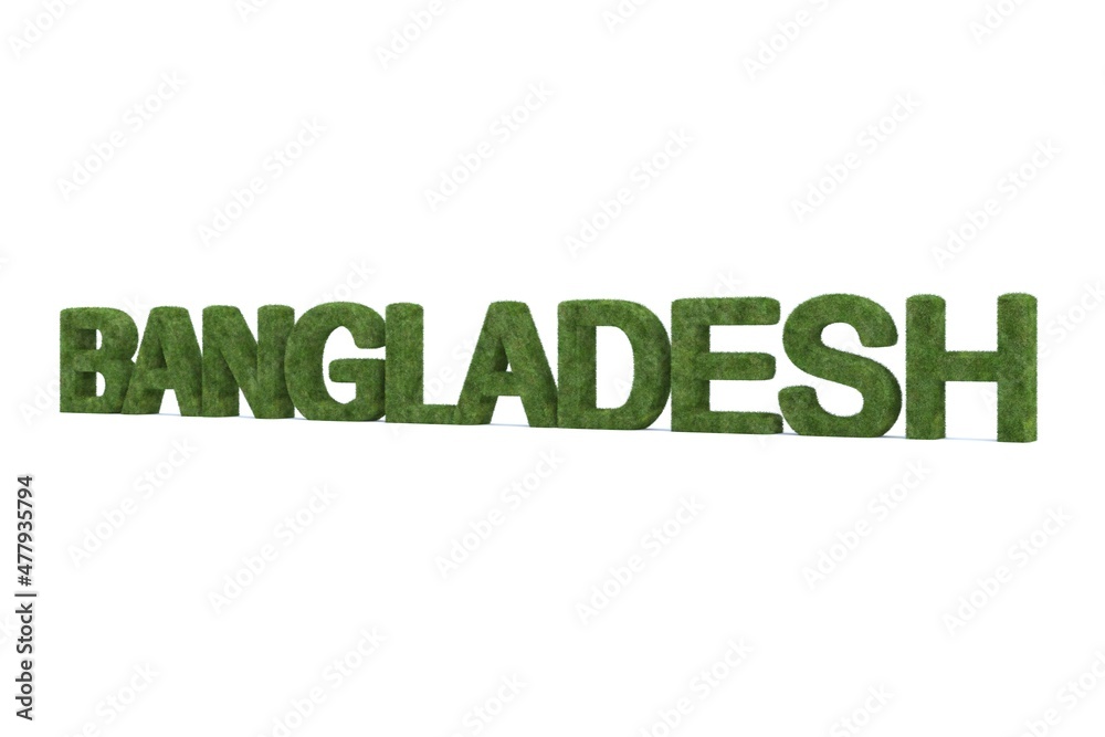 3d rendering of Bangladesh word isolated on white background 3d rendering of Bangladesh word isolated on white background