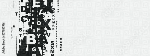 abstract background with alphabet	